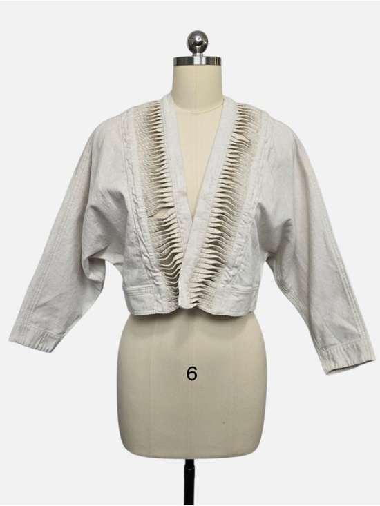 Heihei Jackets & Blazers - Hei Hei Anthropologie XS/S Beige Cropped Jacket
